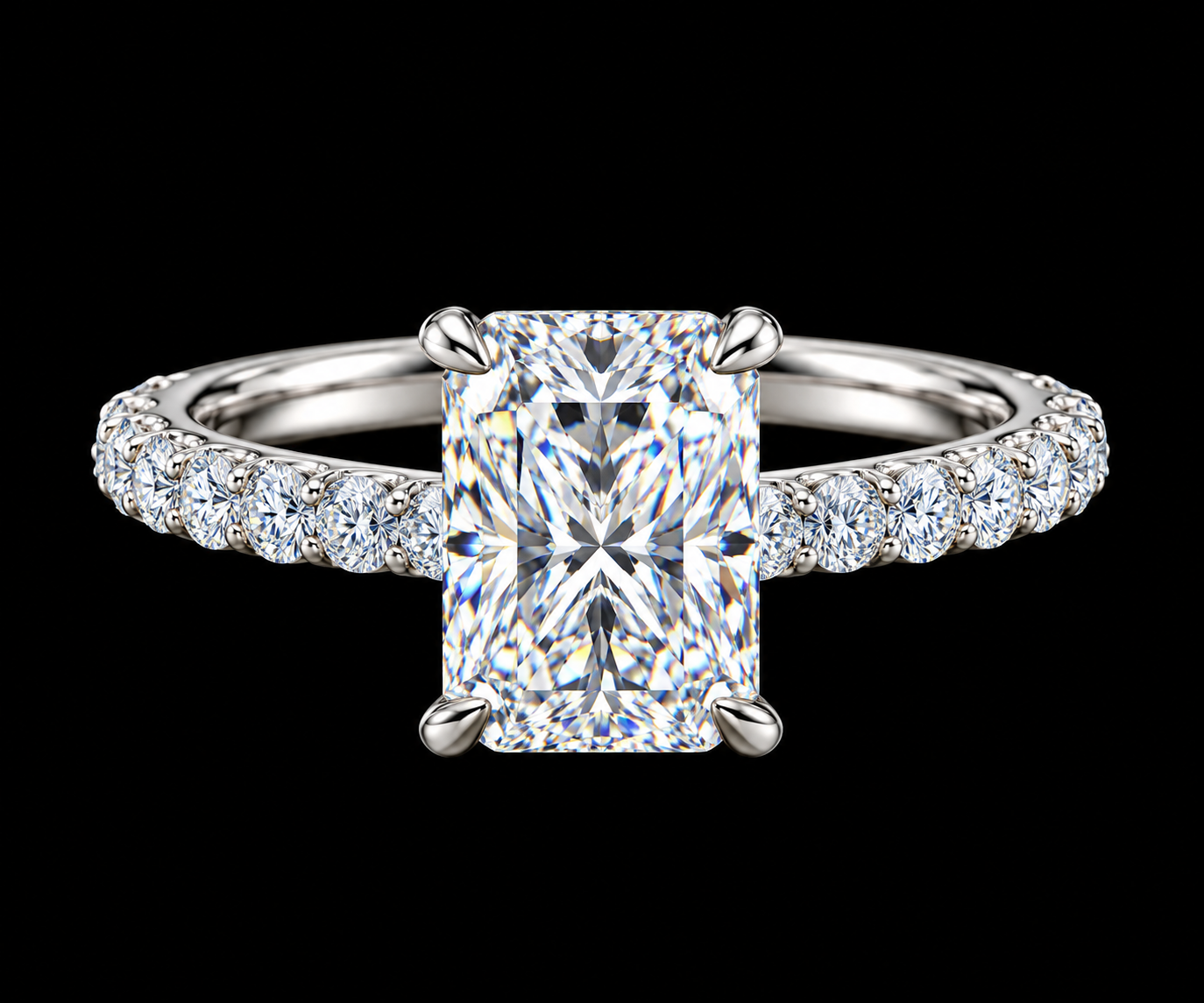 Radiant Diamond Engagement Ring, 4.03 ct