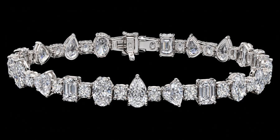 Mixed-Shape Diamond Bracelet, 14.11 ct