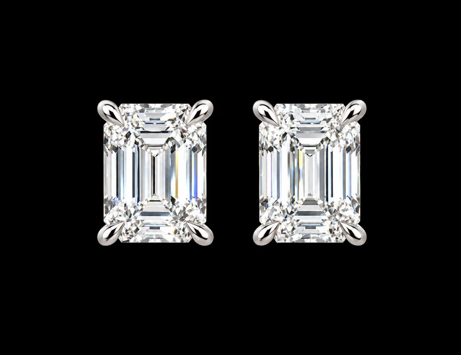 14kt Diamond Stud Earrings, 1 ct — photo